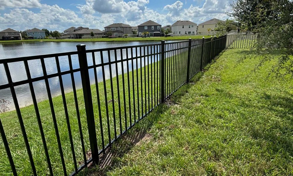 Black Aluminum Fence 1