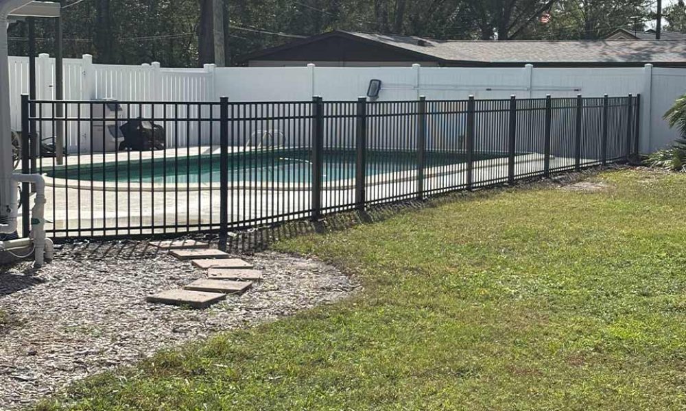 Black Aluminum Fence 2