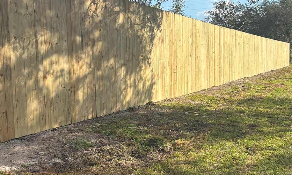 Wood Stockade Fence 3